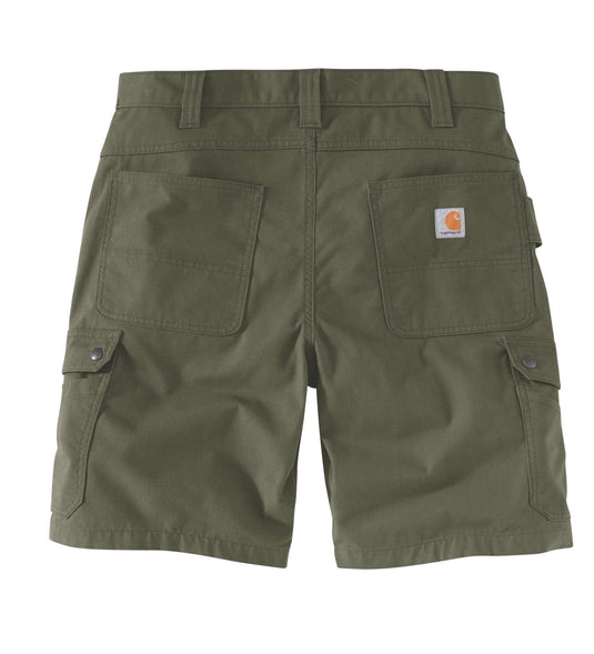 Carhartt Men's Rugged Flex Relaxed Fit Canvas Ripstop Cargo Work Short Basil 104727-G72