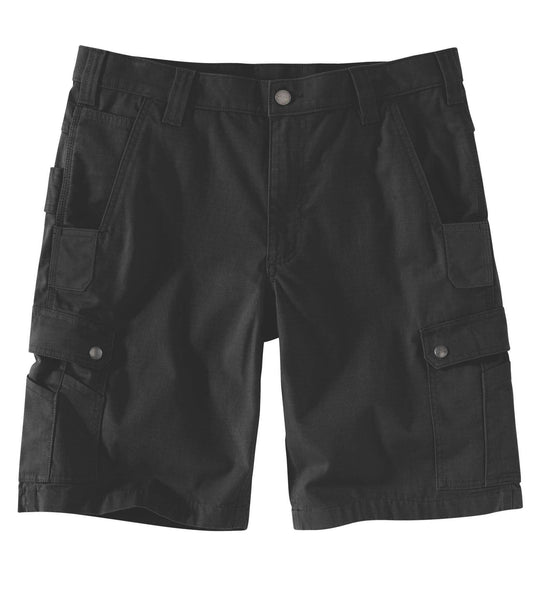 Carhartt Men's Rugged Flex Relaxed Fit Canvas Ripstop Cargo Work Short Black 104727-BLK