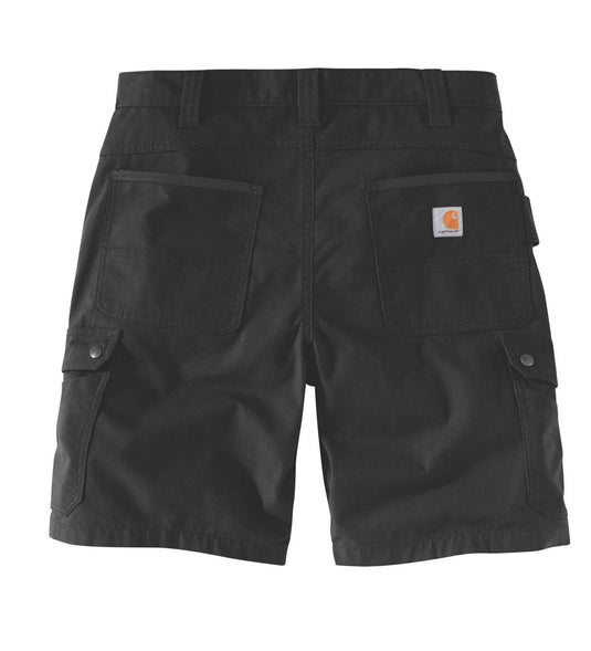 Carhartt Men's Rugged Flex Relaxed Fit Canvas Ripstop Cargo Work Short Black 104727-BLK