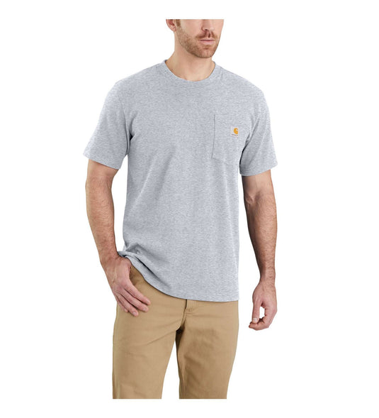Carhartt Men's Relaxed Fit Pocket T-shirt Heather Gray 103296-034