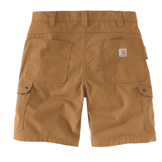 Carhartt Men's Rugged Flex Relaxed Fit Canvas Ripstop Cargo Work Short Brown 104727-BRN