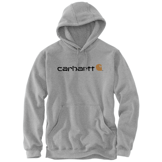Carhartt Mens' Loose Fit Midweight Logo Graphic Sweatshirt Heather Gray 100074-034