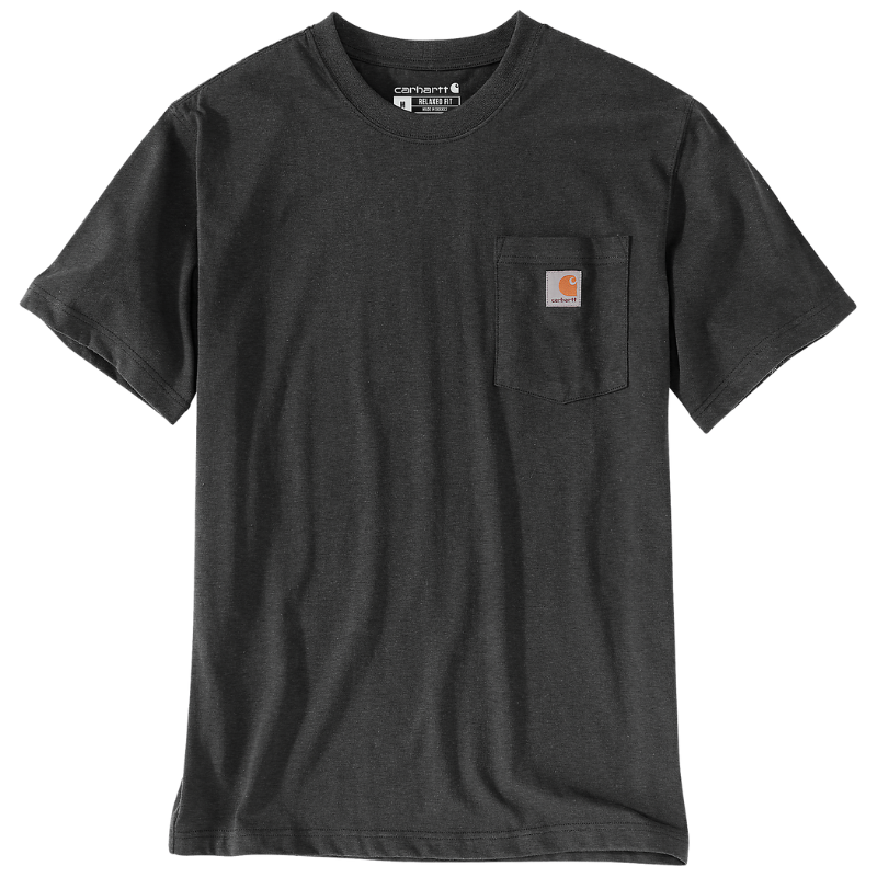 Load image into Gallery viewer, Carhartt Mens&#39; Relaxed Fit Heavyweight Short-Sleeve Pocket T-Shirt Carbon Heather 103296-CRH
