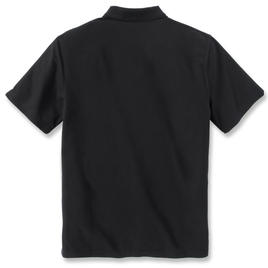 Carhartt Men's Loose Fit Short-Sleeve Pocket Polo T-Shirt Black 106685-BLK