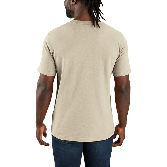 Carhartt Mens' Relaxed Fit Lightweight Short-Sleeve Fab Graphic T-Shirt Oat Milk 107050-A16