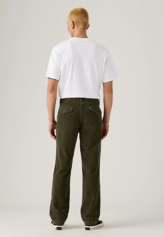 Levis's Men's XX Chino Authentic Relaxed Corduroy Pants Green A57530123