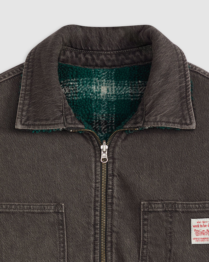 Load image into Gallery viewer, Levi&#39;s Men&#39;s Reversible Shacket Late Night Grind Black 003B1-0001

