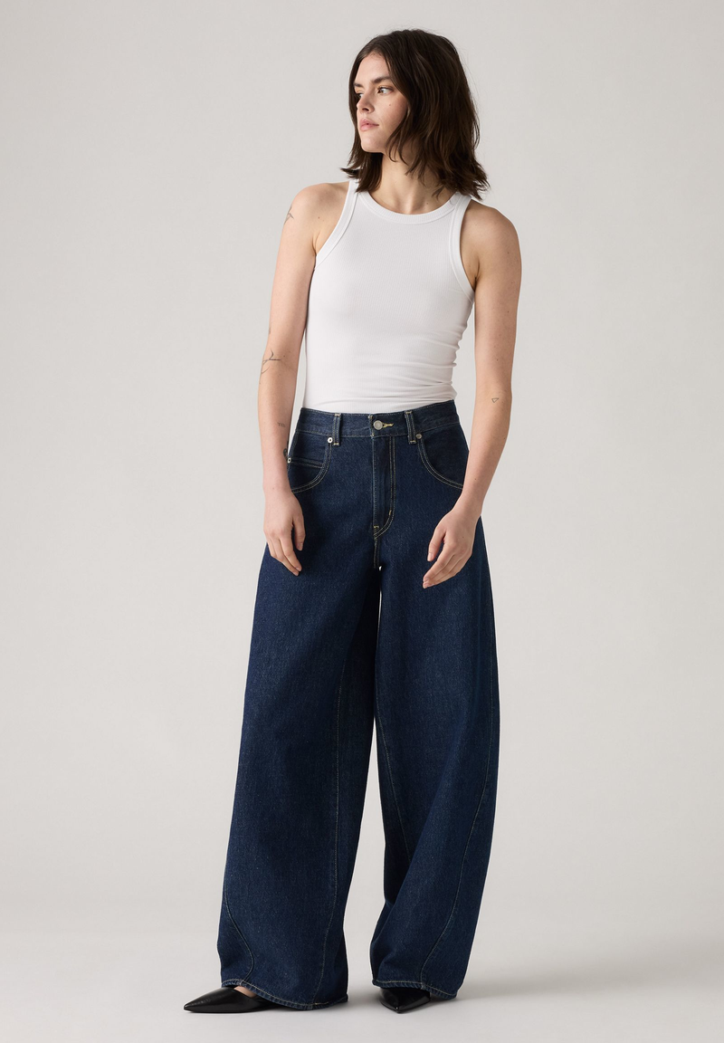 Load image into Gallery viewer, Levi&#39;s Womens&#39; Super Baggy Barrel Jeans Shaded View 003NF0001
