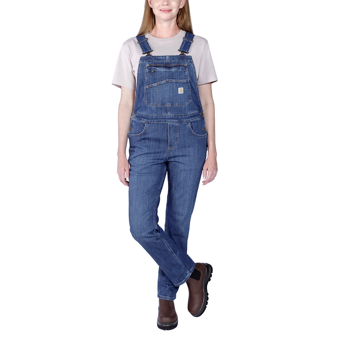 Carhartt Women's Rugged Flex Denim Bib Overall Arches 106002-HE4