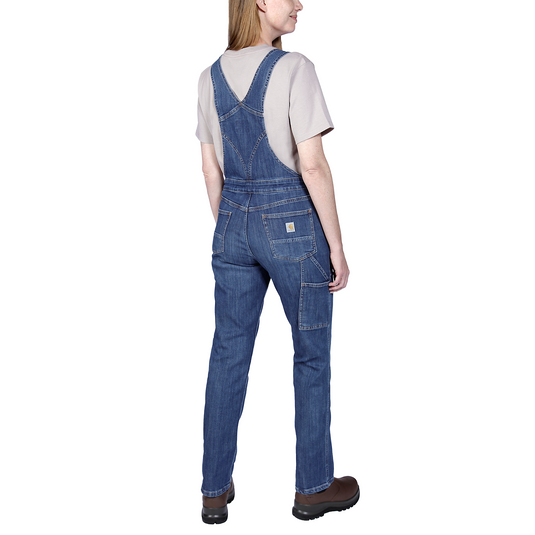 Carhartt Women's Rugged Flex Denim Bib Overall Arches 106002-HE4