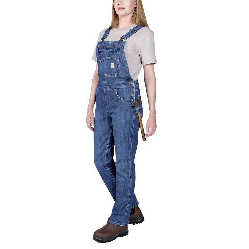 Carhartt denim bib overalls hot sale