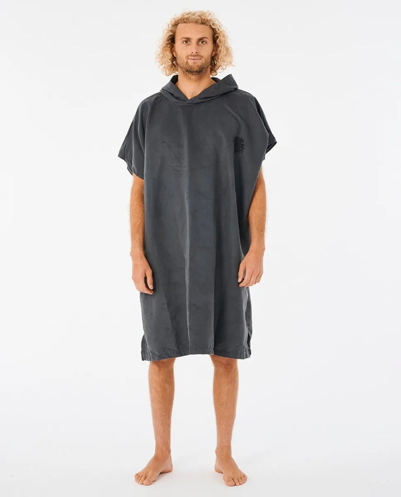 Load image into Gallery viewer, Rip Curl Unisex Surf Series Packable Hooded Poncho Black 007MTO-0090

