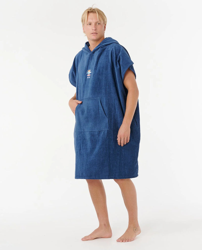 Load image into Gallery viewer, Rip Curl Unisex Logo Hooded Towel Poncho 104cm Navy 00GMTO_0049
