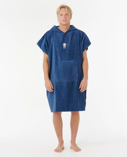 Rip Curl Men's Logo Hooded Towel Poncho Navy 00GMTO-0049
