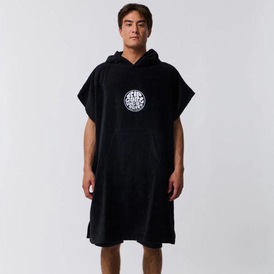 Rip Curl Unisex Logo Hooded Towel Poncho Black 00GMTO-0090