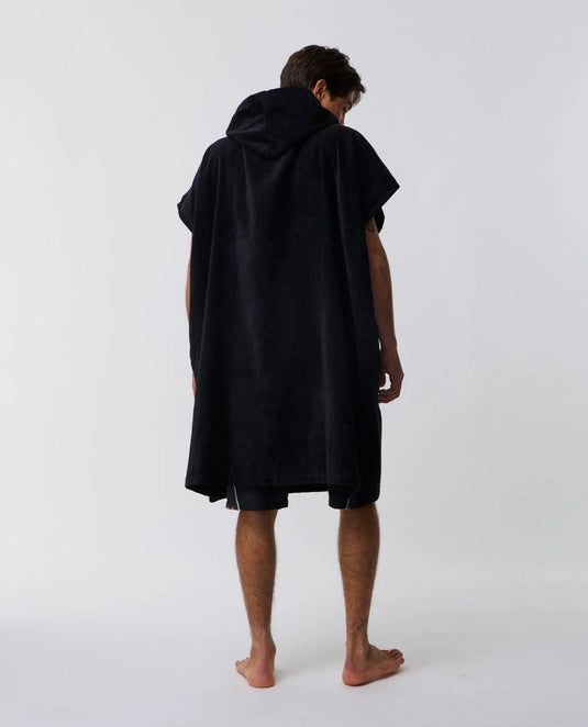 Rip Curl Unisex Logo Hooded Towel Poncho Black 00GMTO-0090