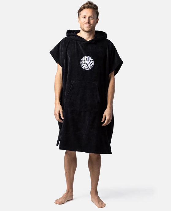 Rip Curl Men's Logo Hooded Towel Poncho Black 00GMTO-0090