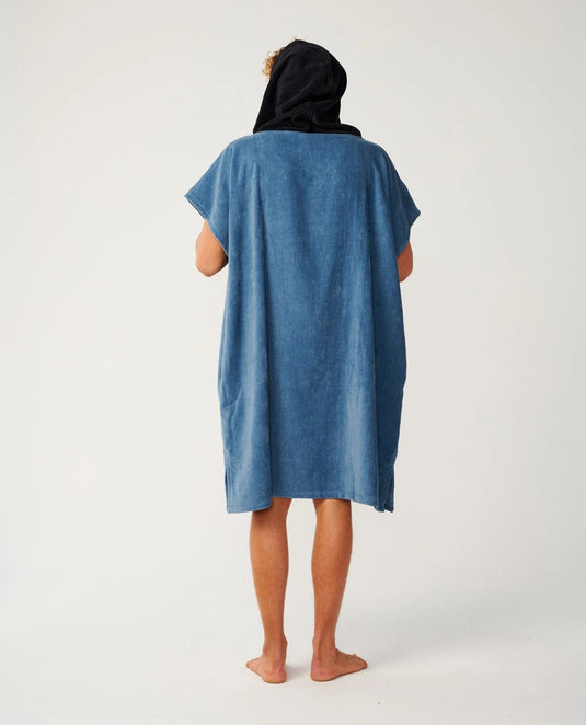Rip Curl Unisex Logo Hooded Towel Poncho Bluefin 00GMTO-2361
