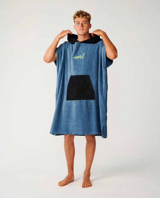 Rip Curl Unisex Logo Hooded Towel Poncho Bluefin 00GMTO-2361