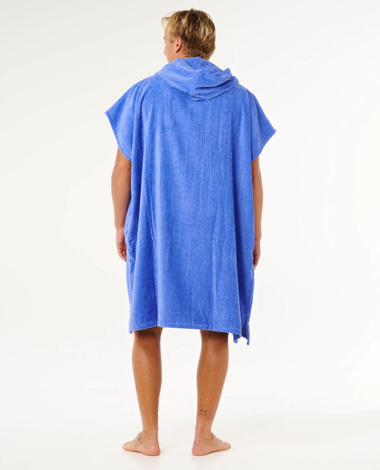 Rip Curl Unisex Logo Hooded Towel Poncho 104cm Blue Haze 00GMTO_4379