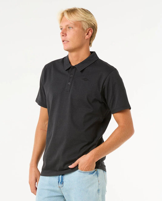Rip Curl Men's Easy As Polo T-Shirt Black 00HMPO_0090