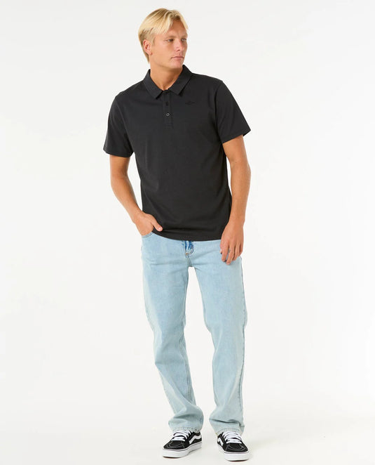 Rip Curl Men's Easy As Polo T-Shirt Black 00HMPO_0090