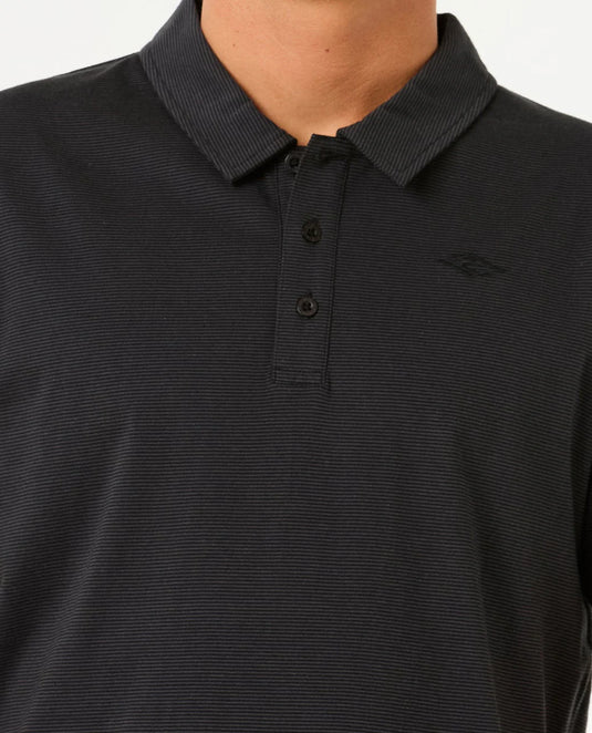 Rip Curl Men's Easy As Polo T-Shirt Black 00HMPO_0090