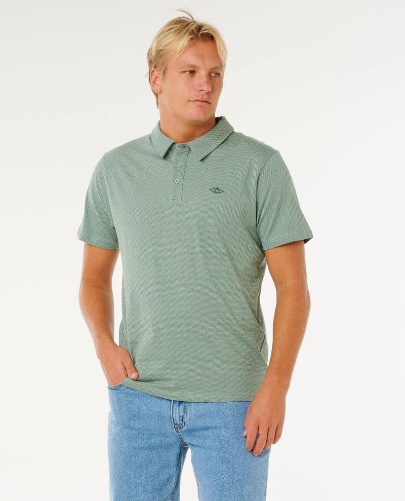 Load image into Gallery viewer, Rip Curl Men's Easy As Polo T-Shirt Aloe 00HMPO_3237
