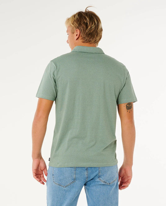 Rip Curl Men's Easy As Polo T-Shirt Aloe 00HMPO_3237
