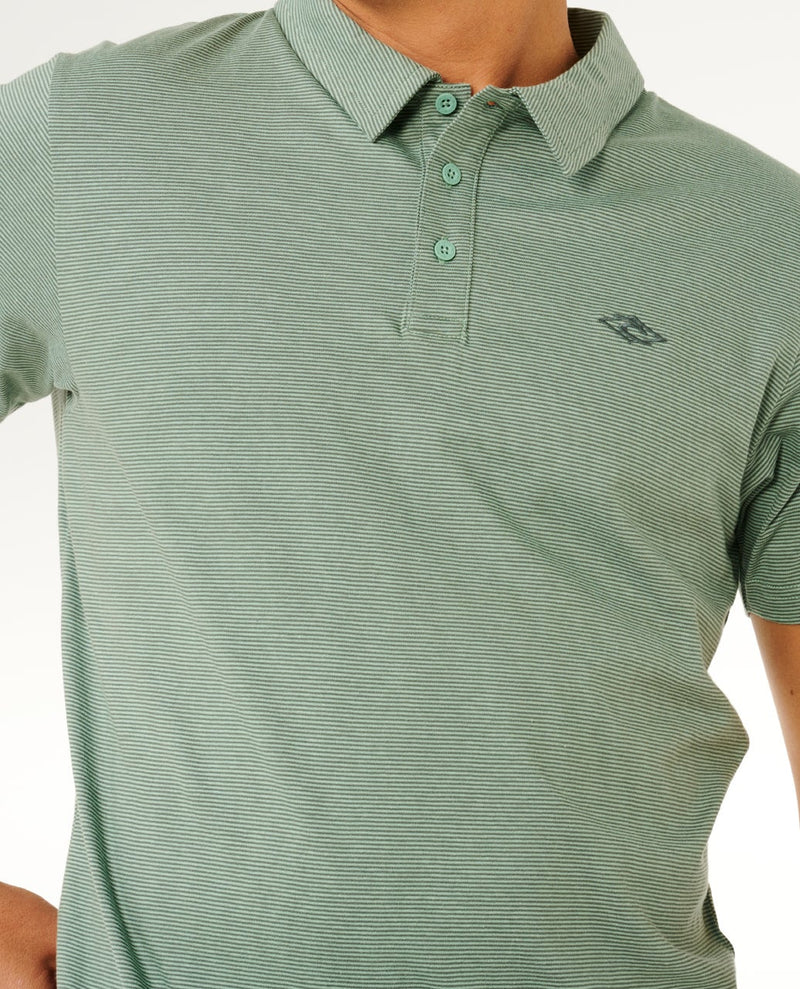 Load image into Gallery viewer, Rip Curl Men's Easy As Polo T-Shirt Aloe 00HMPO_3237
