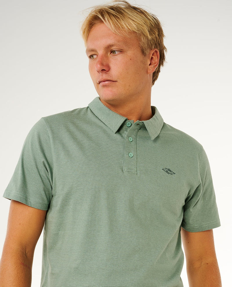 Load image into Gallery viewer, Rip Curl Men's Easy As Polo T-Shirt Aloe 00HMPO_3237
