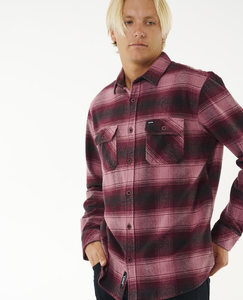 Load image into Gallery viewer, Rip Curl Count Flannel Shirt Mauve 00JMSH-0052
