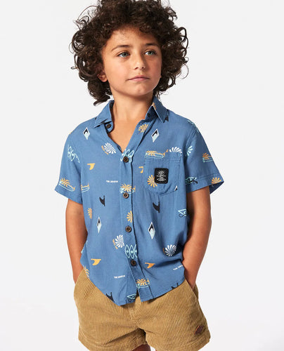 Rip Curl Kid's Grom Energy Shirt Vintage Navy (1-8 Years) 00LTSH-9435
