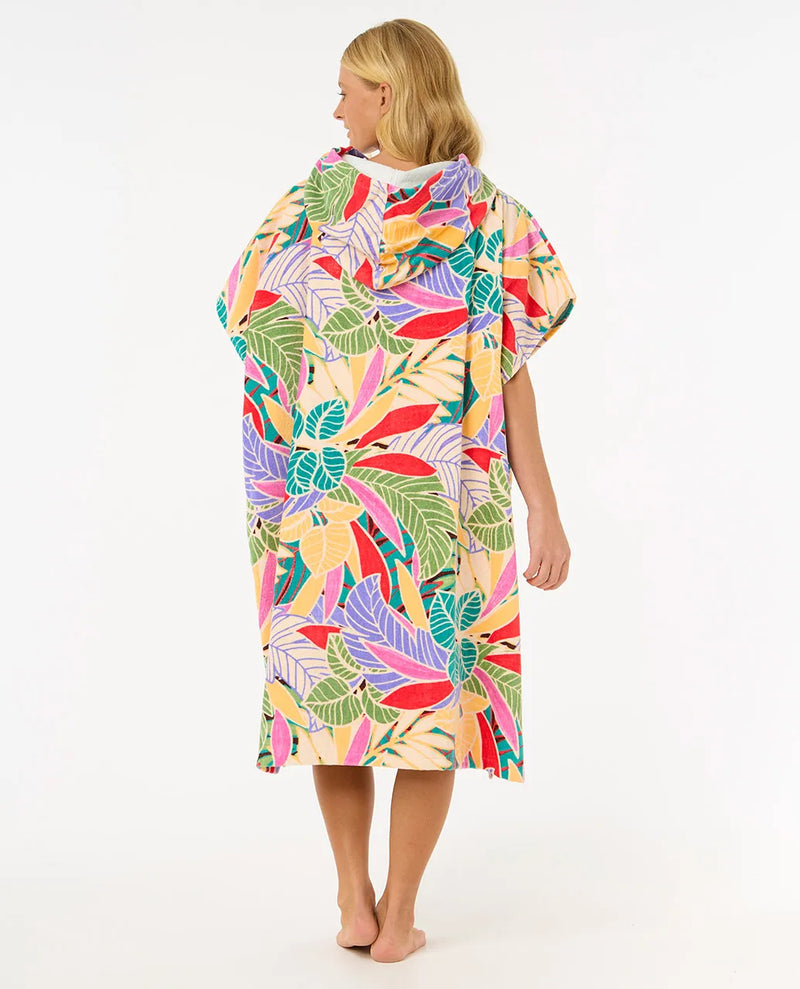 Load image into Gallery viewer, Rip Curl Women&#39;s Mixed Hooded Poncho Dark Chocolate 00VWTO-3020
