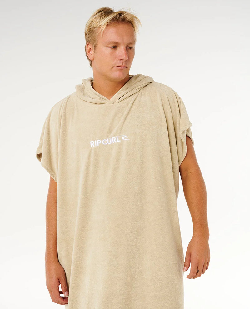 Load image into Gallery viewer, Rip Curl Unisex Brand Hooded Towel Poncho 180 - 65cm Khaki 00ZMTO_0064
