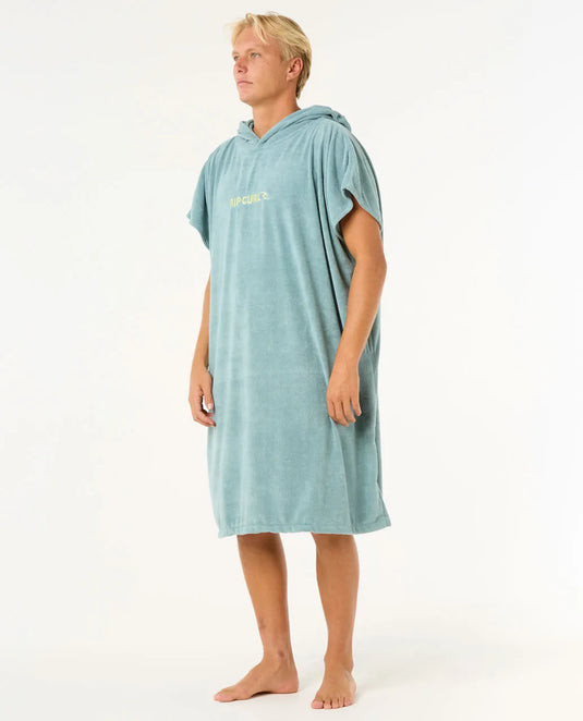Rip Curl Men's Brand Hooded Poncho Blue Lagoon 00ZMTO-3038