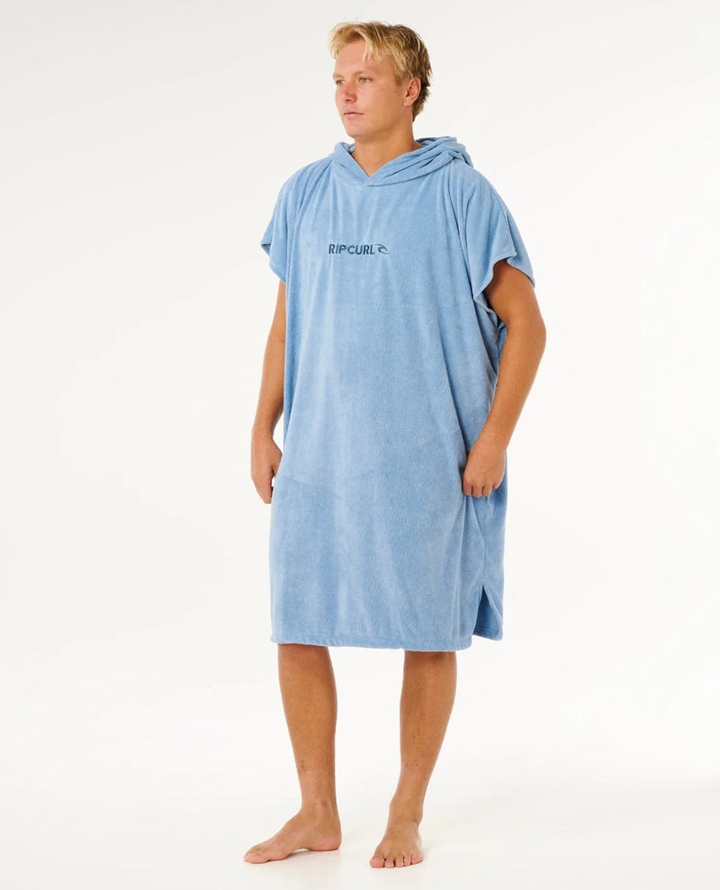 Load image into Gallery viewer, Rip Curl Unisex Brand Hooded Towel Poncho 180 - 65cm Faded Denim 00ZMTO_4737
