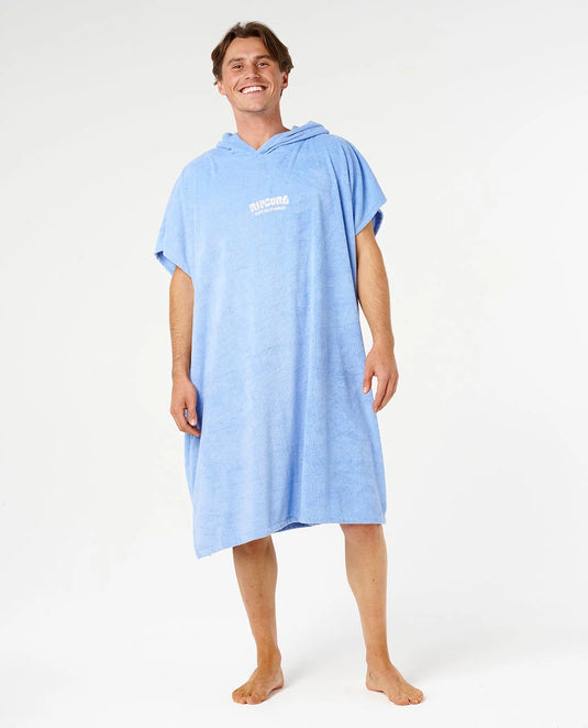 Rip Curl Unisex Classic Surf Hooded Towel Poncho 104cm Blue 00ZWTO_0070
