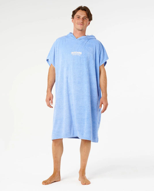 Rip Curl Unisex Classic Surf Hooded Towel Poncho 104cm Blue 00ZWTO_0070