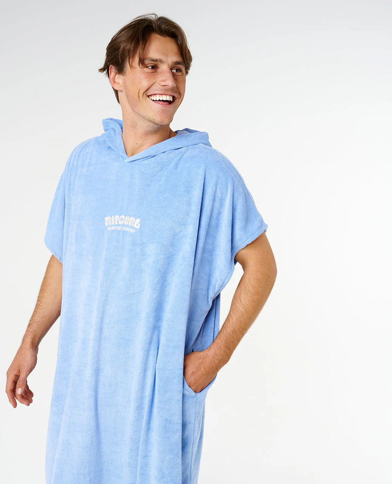 Load image into Gallery viewer, Rip Curl Unisex Classic Surf Hooded Towel Poncho 104cm Blue 00ZWTO_0070
