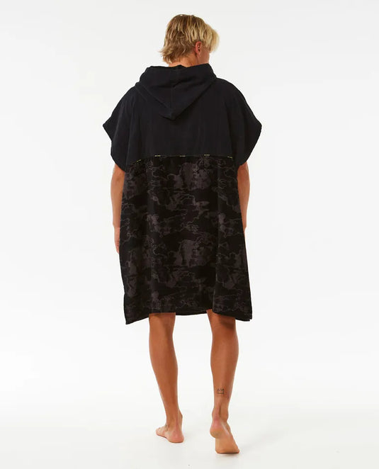 Rip Curl Men's Combo Hooded Towel Black/Lime 00HMTO-1288