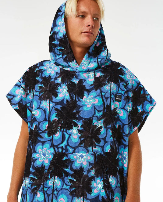 Rip Curl Men's Combo Hooded Poncho Blue Yonder 00HMTO-8717