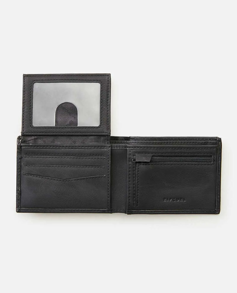 Load image into Gallery viewer, Rip Curl Unisex Ridge PU All Day Wallet Black/Grey 00SMWA-0097
