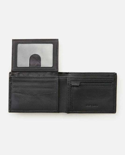 Rip Curl Unisex Ridge PU All Day Wallet Black/Grey 00SMWA-0097