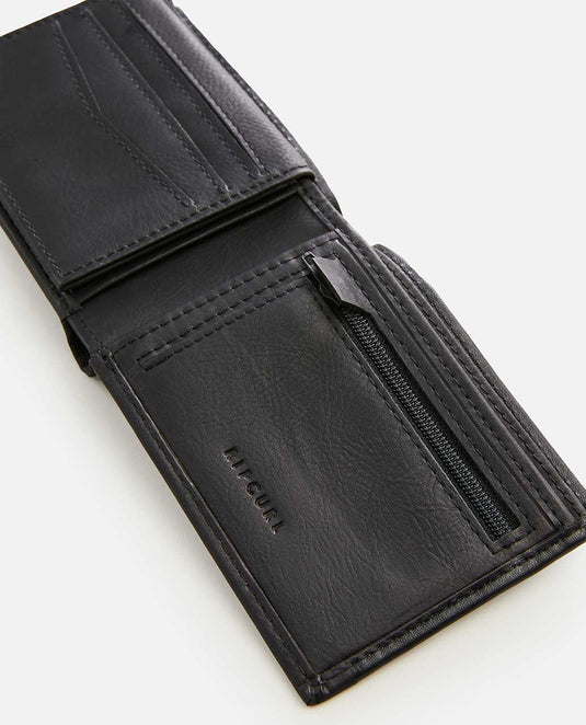 Rip Curl Unisex Ridge PU All Day Wallet Black/Grey 00SMWA-0097