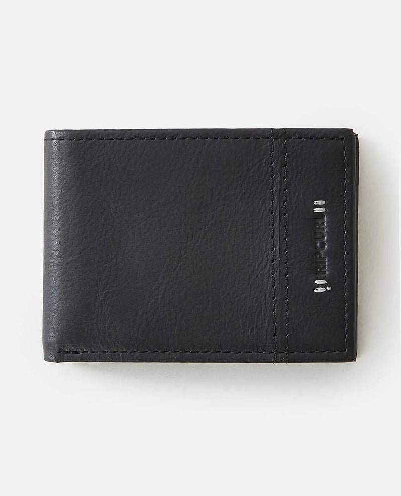 Load image into Gallery viewer, Rip Curl Men&#39;s Stacked RFID © Slim Wallet Black 00ZMWA-0090

