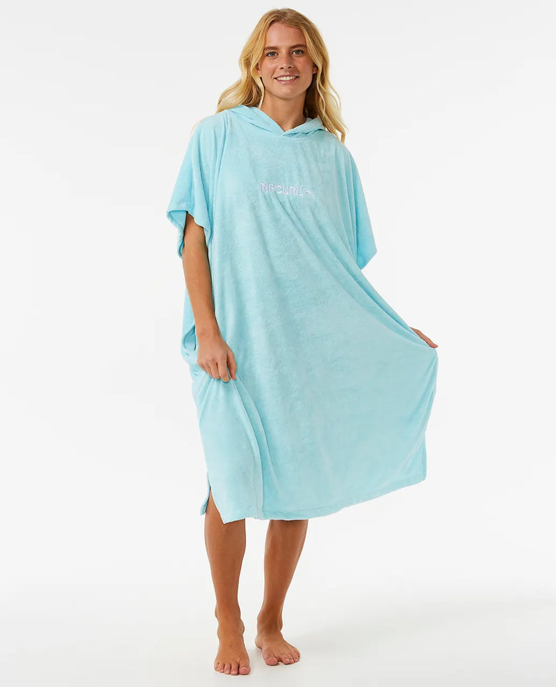 Load image into Gallery viewer, Rip Curl Women&#39;s Classic Surf Hooded Towel Sky Blue 00ZWTO-0079
