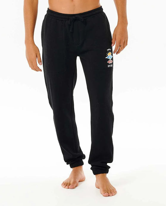 Rip Curl Men's Icons of Surf Track Pant Black 011MPA-0090