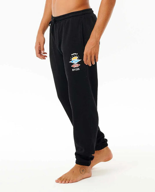 Rip Curl Men's Icons of Surf Track Pant Black 011MPA-0090