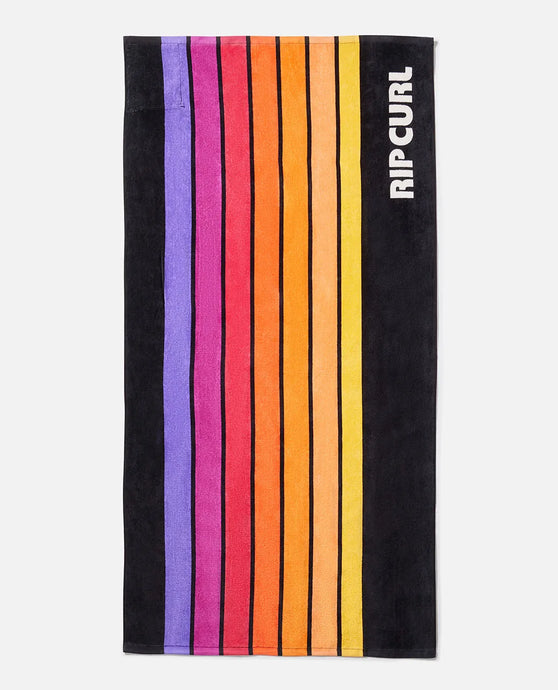 Rip Curl Men's Sunstash Beach Towel Black 013MTO-0090